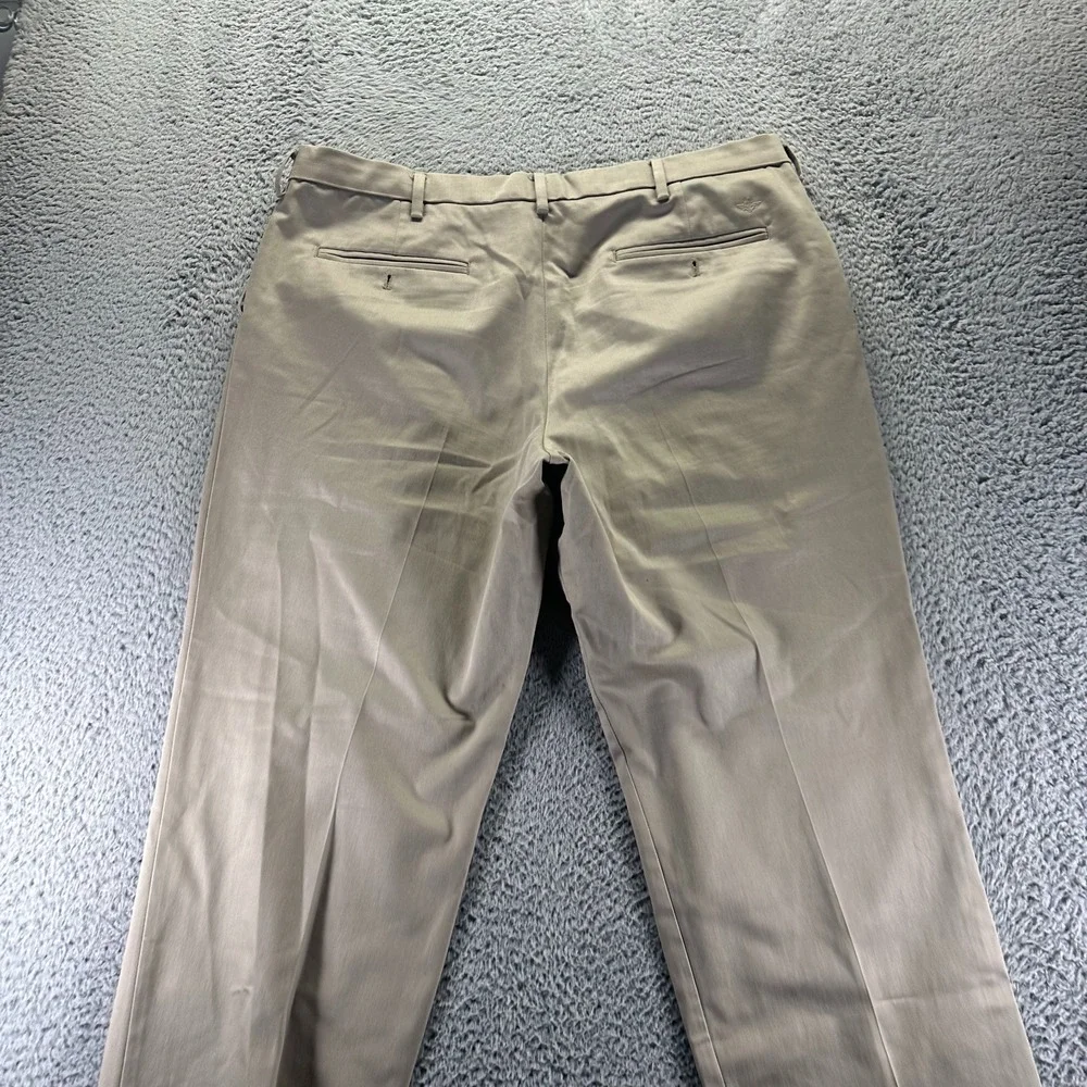Dockers Flex Pant Men 40x30 Brown Cotton Khakis Straight Classic Comfort Stretch